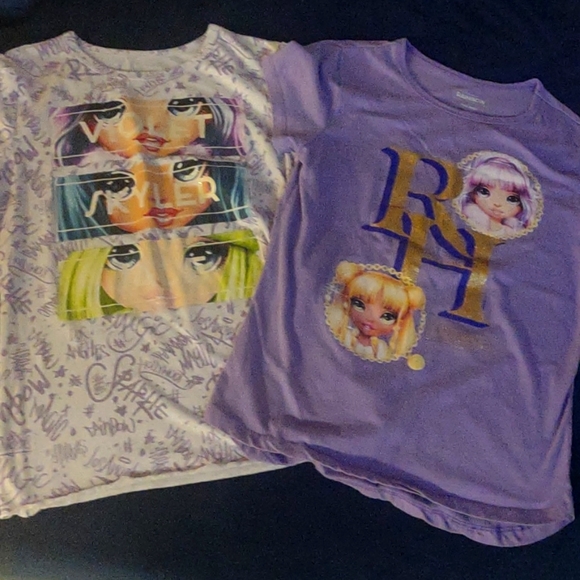 2 Girls Rainbow High Shirts - Picture 1 of 6